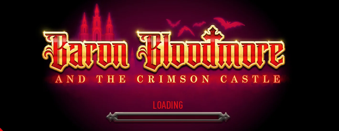 Baron Bloodmore and the Crimson Castle main game screen with gothic visuals