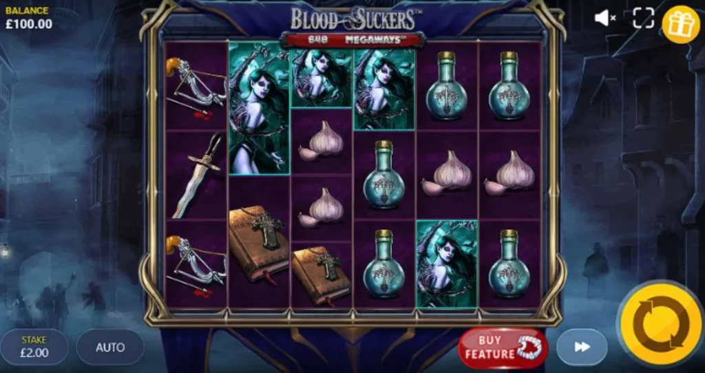 Blood Suckers Megaways Gameplay Screenshot