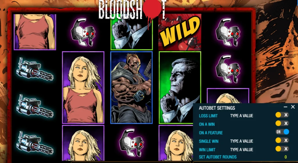 Wild symbols in Bloodshot slots