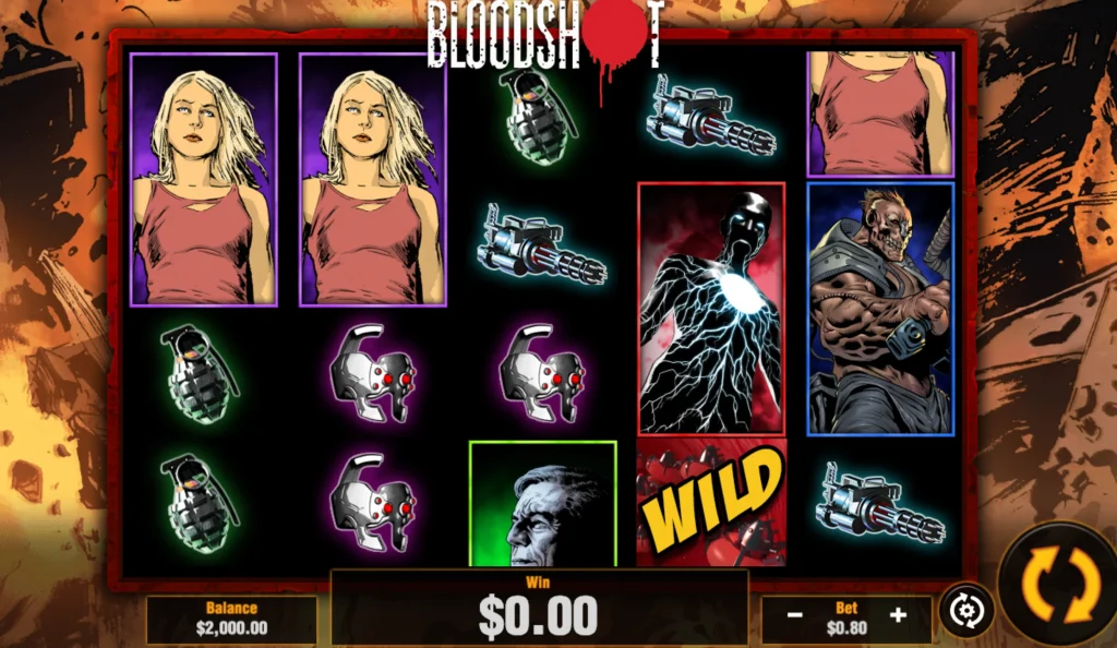 Gameplay of the game Bloodshot