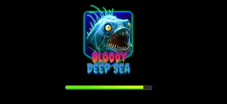 Underwater ocean slot background featuring dark blue hues and animated sea life