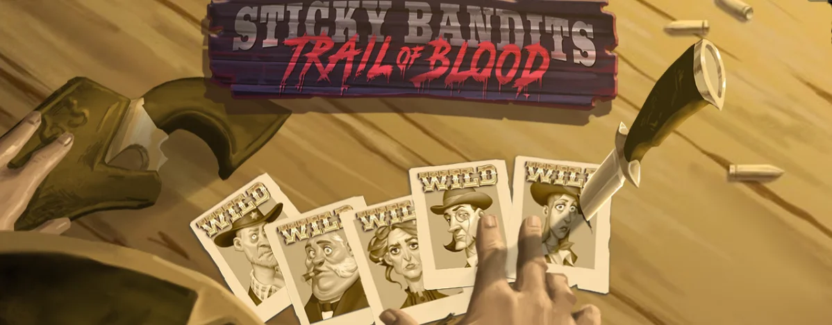 View of Sticky Bandits Trail of Blood slot